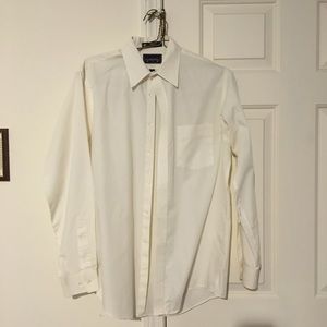 Men’s white button down shirt